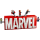 MARVEL Logo & Minifigures