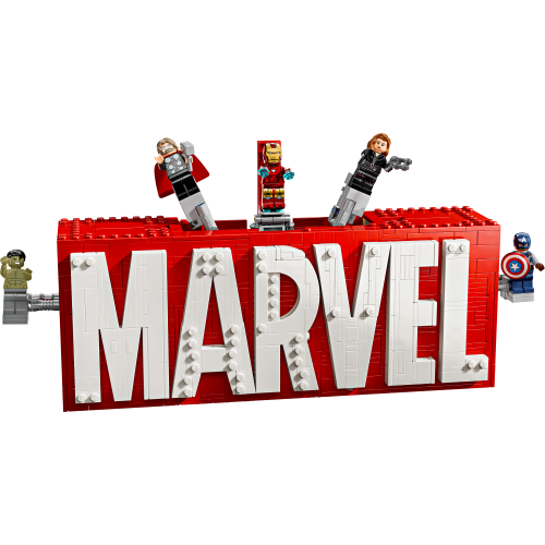 MARVEL Logo & Minifigures