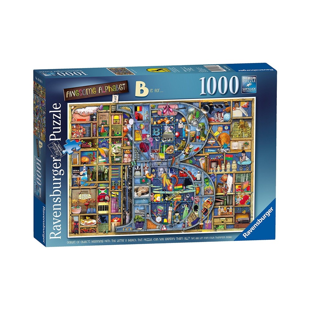 Ravensburger - Awesome Alphabet B 1000pc Jigsaw 198283