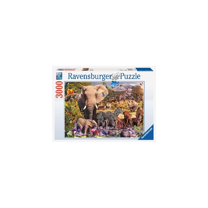 African Animals 3000 Piece Puzzle by Ravensburger