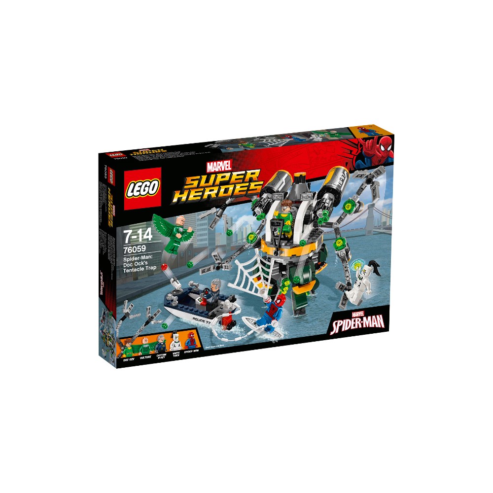 lego spiderman doc ock tentacle trap